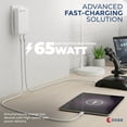 thumbnail image 2 of OXAA USB-C GaN Fast Charging Bundle for iOS & Android- Compact Charger with 2 Premium USB-C to USB-C Cables Compatible with laptops, iphones, Samsung, iPad & USB-C Enabled Devices, 2 of 7