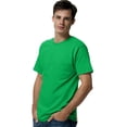 thumbnail image 1 of Hanes TAGLESS Men`s Pocket T-Shirt, 3X, Shamrock Green, 1 of 1
