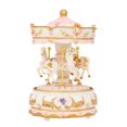 thumbnail image 1 of Mistaha Mini Carrousel Boîte à Musique à Remontoir Boîte à Musique Colorée à DEL Merry-go-round Cadeau pour Petite Amie Enfants, 1 of 8
