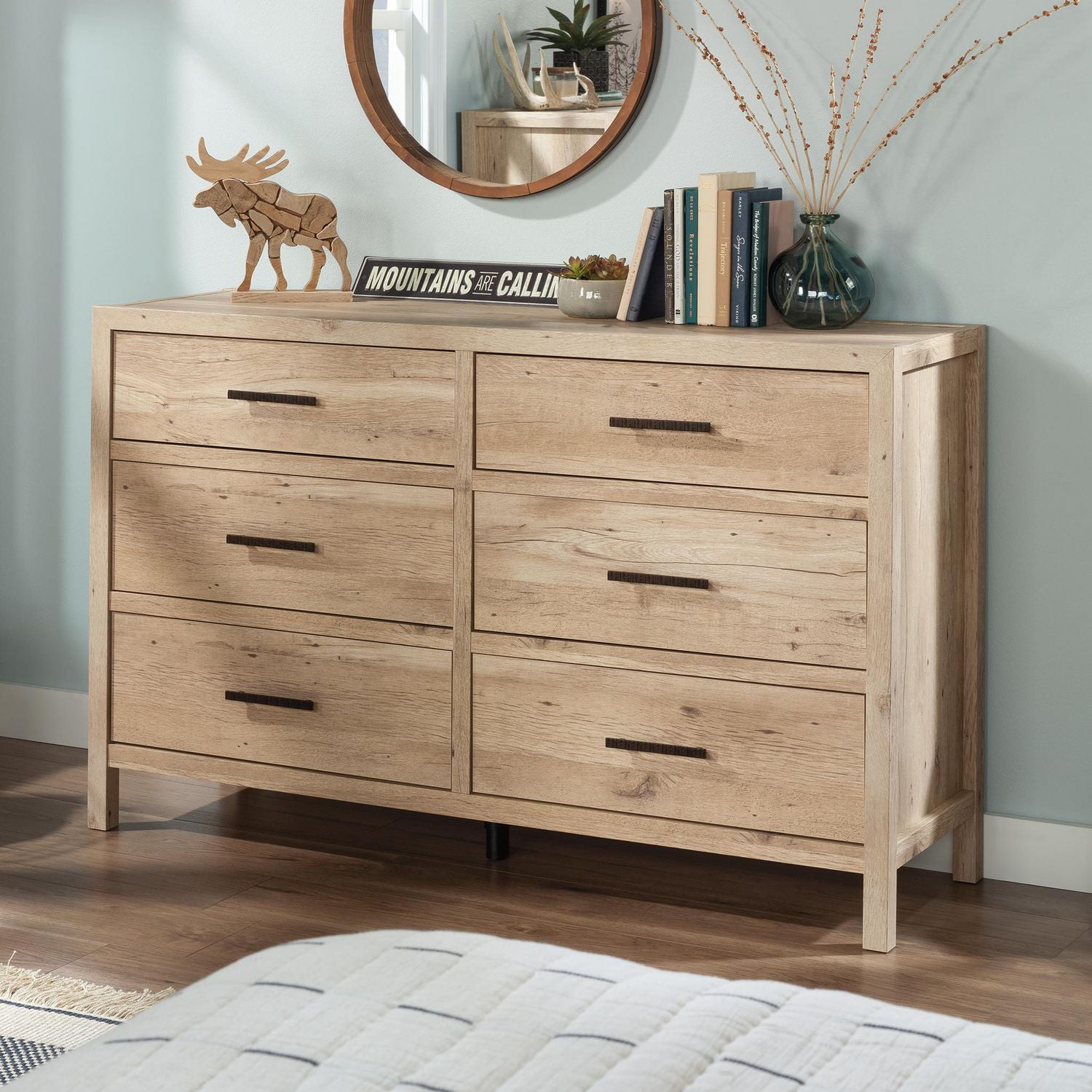 Sauder Pacific View® Dresser, Prime Oak, 433563
