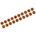 thumbnail image 1 of Maoww Golf Pole Marker Removable Sign Clip Durable for Golfer Gift Giveaways Black Round Orange, 1 of 5