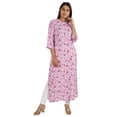 thumbnail image 4 of Moomaya Kurti Ethnique Indienne Imprimée pour Femmes, Col Mandarin, Longue Kurta Droite avec Poches, 4 of 8