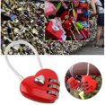 thumbnail image 3 of Jinsinto Serrure à Combinaison, Cadenas d'Amour Mignon à 3 Chiffres, mini Serrure de Porte Extérieure (Rouge), 3 of 5