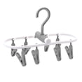 thumbnail image 1 of Portable Travel Folding Clothes Hanger, Home Drying Socks Multifunctional Clip, 1 of 6