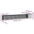 thumbnail image 4 of vidaXL Chicken Cage Grey 700x91x100 cm Galvanised Steel, 4 of 4