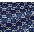 thumbnail image 5 of oneOone Georgette Viscose Fabric Leaves & Floral Block Print Fabric BTY 42 Inch Wide, 5 of 5