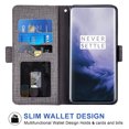 thumbnail image 2 of OnePlus 7T Pro Case, iCoverCase Étui Portefeuille en Cuir Véritable Coupe Ajustée Style Folio avec Support et Fentes pour Cartes Étui à Rabat pour OnePlus 7T Pro (Gris), 2 of 5