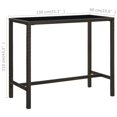 thumbnail image 4 of vidaXL 9 Piece Garden Bar Set with Cushions Poly Rattan Brown, 4 of 5