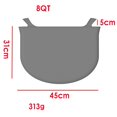 thumbnail image 2 of Silicone Slow Cooker Liner for 6QT 8QT Pots Non-Stick,Heat Resistant Insert with Handles Dishwasher Safe,Easy Clean Kitchen Accessory for Oval Crockpots (Grey,Black,Light Red,Yellow), 2 of 5