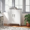 thumbnail image 2 of HOMCOM Metal Storage Cabinet with Lock, Steel Garage Cabinet, White, 2 of 10