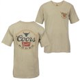 thumbnail image 1 of Coors Banquet Rodeo Logo Distressed Front and Back Tan T-Shirt-XLarge, 1 of 3