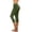 Army Green, variant on Summer Savings Clearance! PEZHADA Women's Knee Length Capri Leggings for Casual Summer Yoga Workout Exercise Black