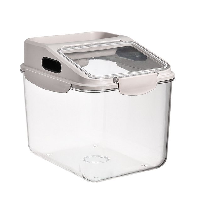 Récipient à Riz Scellé pour Aliments, Grains, Farine, Céréales, Bac de Rangement, Seau