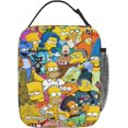 thumbnail image 3 of Simpsons Lunch Bag Insulated Lunch Box With Compartments Waterproof Reusable Tote Bag For Work Hiking Travel, 3 of 8