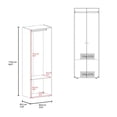 thumbnail image 4 of Tringle Suspendue pour Garde-Robe à 2 Portes en Bois d'Ingénierie, Blanche, 4 of 8