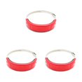 thumbnail image 1 of Langgg Motorcycle Exhaust Protector Pipe Stainless Steel Clasp Adjustable Fixing Rings Can Cover Motorbike Modification Replacing Parts Green Red 3Set, 1 of 6