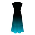 thumbnail image 5 of 2024 Longues Robes Maxi à Bretelles Spaghetti pour Femmes Été, Robes Maxi Dégradées Sans Manches pour Femmes Grande Taille, Robes d'Été Décontractées à Col Rond pour la Plage Robe Évasée, Robe Maxi Fluide à Étages pour Femmes, 5 of 5
