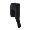 thumbnail image 1 of One Leg Compression Tights Full Length for Basketball Single Leg Long Pants Sports Base Layer Leggings Black L, 1 of 8