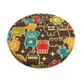 thumbnail image 1 of Easygdp Robot and Monsters Print Easy To Install Bar Stool Covers&Stool Covers Round&Elastic Stool Cover, Barstool Covers,Washable&Bottom With Elastic Edge-12 inch, 1 of 7