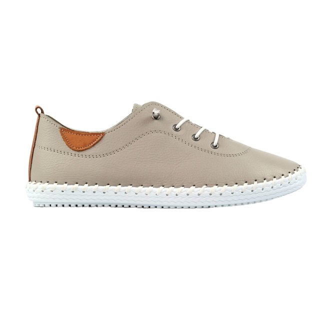 Lunar Womens St Ives Leather Plimsolls
