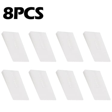 Bgsha Plastic Shims 8 Pack Table Wedge Clear Toilet Shim, Levelers Adjustable Blocks Furniture Shims Wedges, Hot Tub Restaurant Appliance Shims for Leveling Feet, Trimmable Fix Highest Side