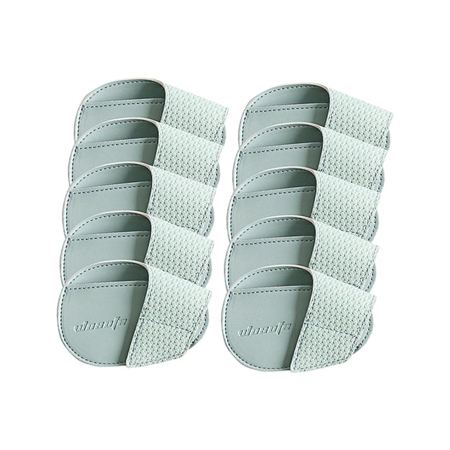 jinwen Golf Iron Head Covers Set PU Leather Protective Lightweight Golf Head Covers for Light Blue Large