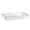 White, variant on Stackable Plastic Storage Container with Latching Lid for Seasonal Decor, Transparent Under Bed Organizer for Linens And Crafts, Space Saving Bin for Closet Storage, A Document Storage Box