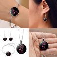thumbnail image 3 of WIFKLSIIPG Flying Angel Wing Ribbon Necklace Bracelet Earrings Set for Women Rose Flower Cancer Awareness Jewelry, 3 of 3