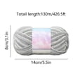 thumbnail image 3 of YoGold Crochet Yarn Multi-Colored Acrylic Knitting Hand Knitting Weaving Yarn Crochet Thread Milk Cotton Wool Yarn Tie Dyes Color Thick Wool Yarn For Knitting Crochet Gray, 3 of 7