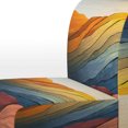 thumbnail image 4 of Designart "horizon Bold And Expressive Mountains I" Multi-Color Modern Upholstered Accent Chair - Traditional Arm Chair For Bedroom, 4 of 7