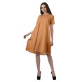thumbnail image 4 of Moomaya Robe Tunique Mini à Manches Courtes pour Femmes Grande Taille à Encolure Dégagée, 4 of 6
