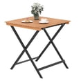 thumbnail image 1 of Gymax Table Pliante de Patio 28 Pieds' avec Plateau à Lattes, Table de Salle à Manger Bistro Portable, 1 of 10