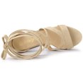 thumbnail image 4 of BLISSFUL STEP Sandales à Talons Hauts Épais à Plateforme à Lacets pour Femmes, 4 of 7