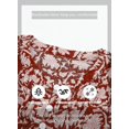 thumbnail image 4 of ORUYROP Blouses Décontractées Boho à Imprimé Floral Col en V Manches Longues Amples pour Femmes, 4 of 7