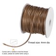 thumbnail image 3 of Unique Bargains Beading Thread Bracelet Weave Bead Craft Cord 4mm 39M/Roll (42-Yards) Decorative String, Brown, 3 of 7