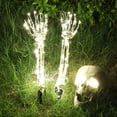 thumbnail image 2 of Halloween Decorations Lighted Skeleton Arm Stakes 2PCS 100 LED Skeleton Hand Stakes Waterproof Battery Operated Light Up Holiday Party Home Yard Indoor Outdoor Decor, 2 of 8