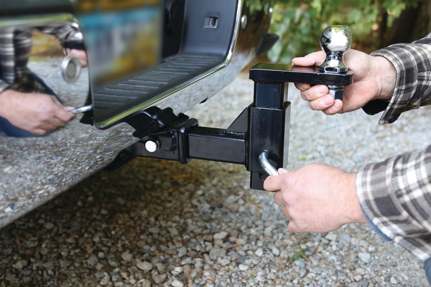 Towsmart Adjustable Ball Mount w/clip & QuickRelease Pin