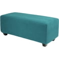 thumbnail image 1 of PiccoCasa Housse Extensible pour Pouf Housse de Meuble Bleu Paon Petit, 1 of 7