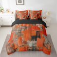 thumbnail image 2 of YST Abstract Oil Painting 7-Piece Bedding Set, Full, Orange Brown, Ombre, Gradient, Modern Abstract Design, 2 of 4