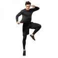 thumbnail image 4 of Men‘s 2 in 1 Compression Sportswear Suits Gym Tights Training Clothes Workout Jogging Sports Set Fitness Tracksuit Running Sets, 4 of 5