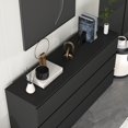 thumbnail image 2 of MONSLIPA Commode 6 Tiroirs pour Chambre, Organisateur de Rangement Commode pour Salon Couloir Entrée, Noir, 2 of 7