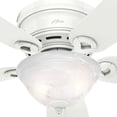 thumbnail image 4 of Hunter Fan Company Conroy 42 Inch Low Profile Ceiling Fan with Light, Snow White, 4 of 6