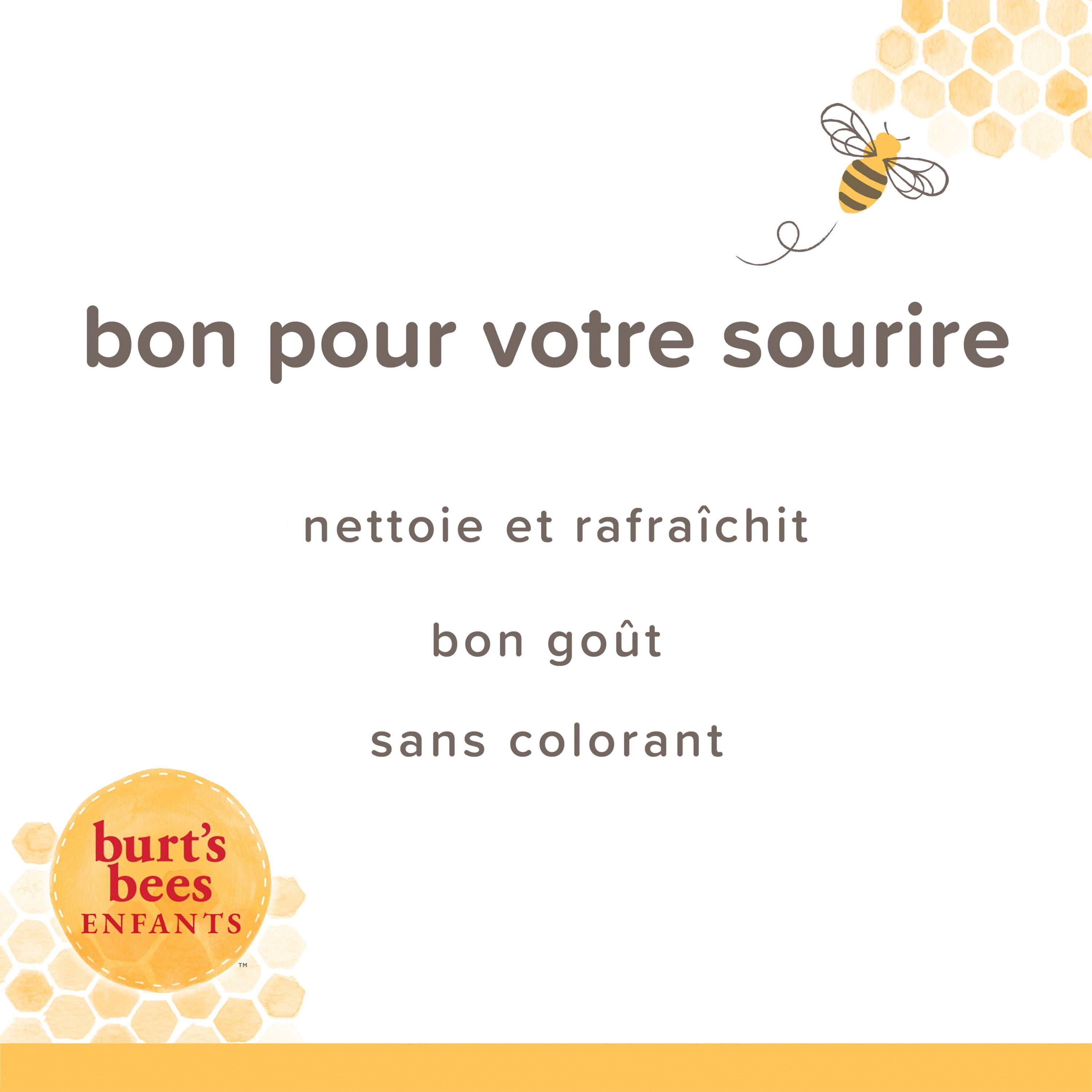 Burt's Bees Dentifrice pour Enfants, Sans Fluorure, Fusion Fruitée95ml