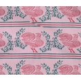 thumbnail image 4 of oneOone Cotton Flex Fabric Stripe|Leaves & Hen Block Print Sewing Fabric BTY 40 Inch Wide, 4 of 4