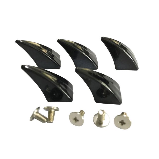GUOOL 5pcs 8 Colors Shape Studs Rivets for DIY Craft Bag Hat Decoration - Black