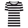 thumbnail image 5 of Sentmoon Haut pour Femmes Chemisiers pour Femmes Chic Décontracté Été avec Imprimé Manches Courtes Col Rond Coupe Ajustée Boho T-Shirt pour Femmes pour le Gym et l'Entraînement P-2TG, 5 of 5