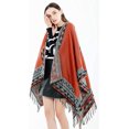 thumbnail image 3 of LinYooLi Poncho Ouvert à Franges pour Femmes, Cardigan, Cape, Couverture pour Fête, Voyage, Bureau, 3 of 6
