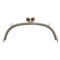 thumbnail image 2 of simhoa 24.5cm Metal Arch Frame Kiss Clasp Lock Bead Head for DIY Handbag Purse Coin Bag Coffee, 2 of 8