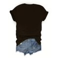 thumbnail image 2 of Family Christmas Casual Crew Neck T-Shirt - Polyester Knit Fabric Festive Pattern, 2 of 4
