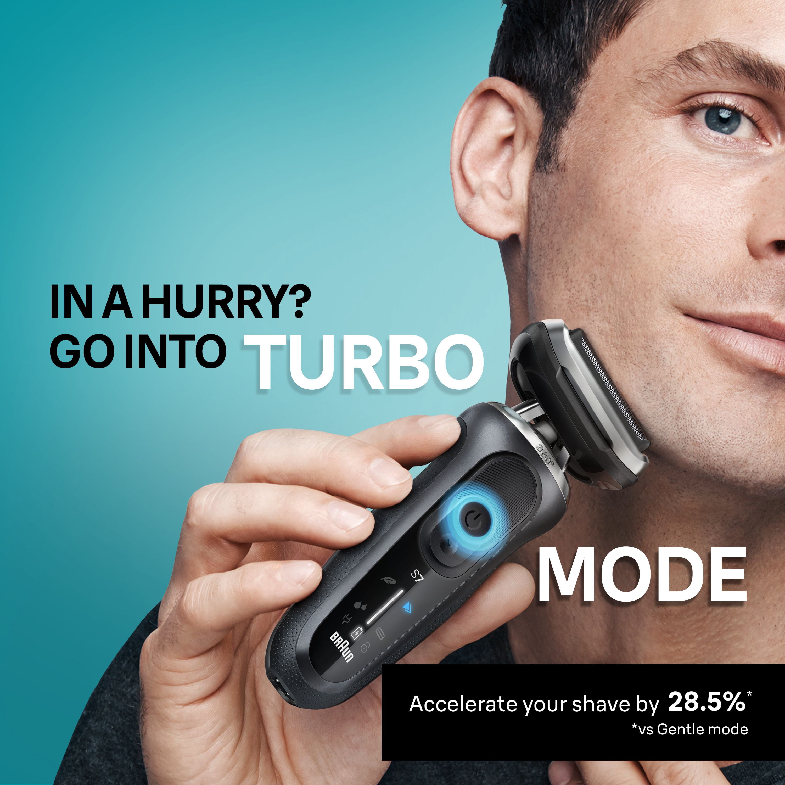 Braun Rasoir Électrique pour Hommes, Series 7 7171cc, Rasage à Sec et sous l'Eau, Modes de Rasage Turbo et Doux, Rasoir à Grille Étanche, Conçu en Allemagne, Centre SmartCare de Nettoyage et de Charge Inclus, avec T de Précision
